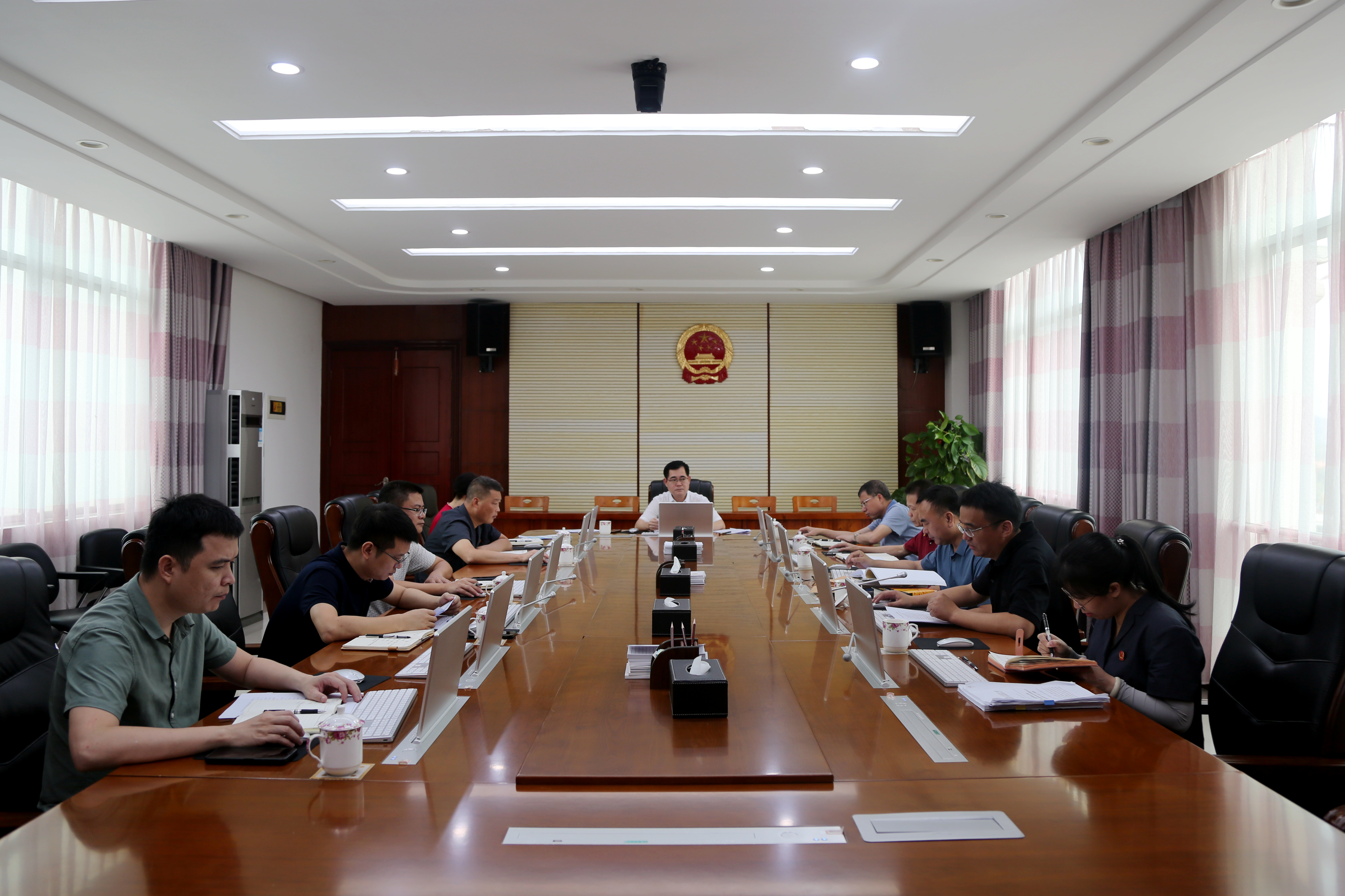 昌江法院召开2024年第一季度司法审判数据分析研判会商会议